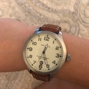 Men’s Nautical Brown Leather watch